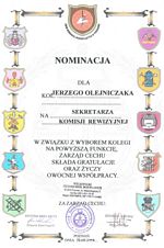 Nominacja na sekretarza komisji rewizyjnej